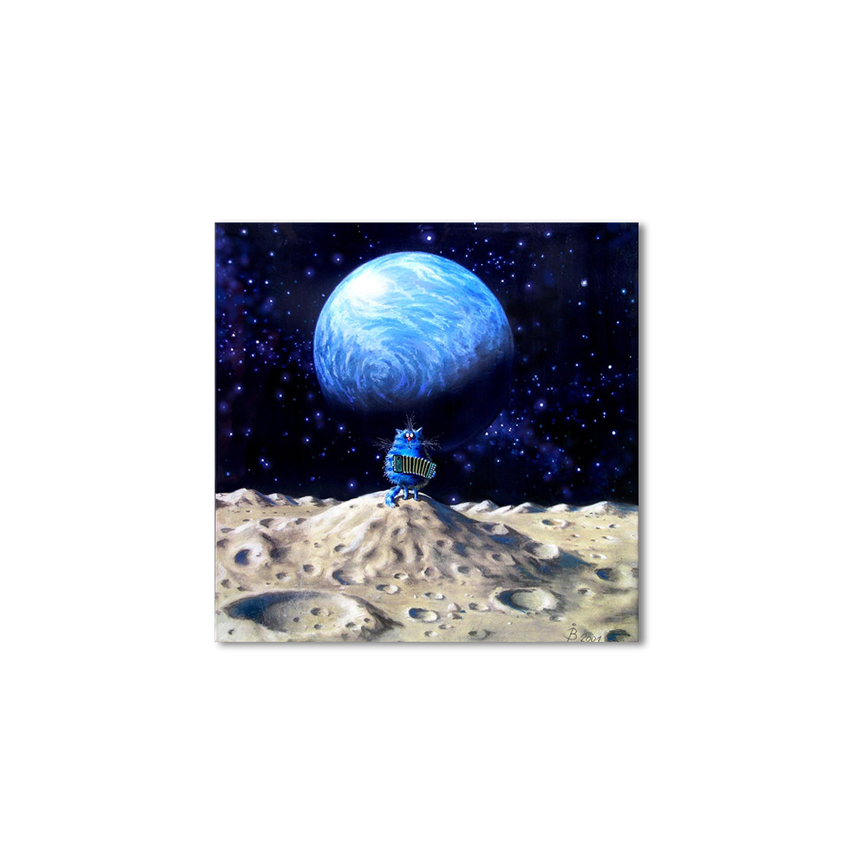 

Модульная картина Artel «Кот на Луне» 100x100 см