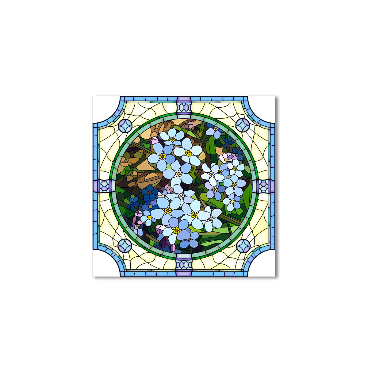 

Модульная картина Artel «Абстракция незабудки» 60x60 см