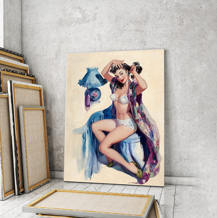 

Модульная картина Artel «Девушка на пуфике. Джойс Баллантайн» 105x70 см