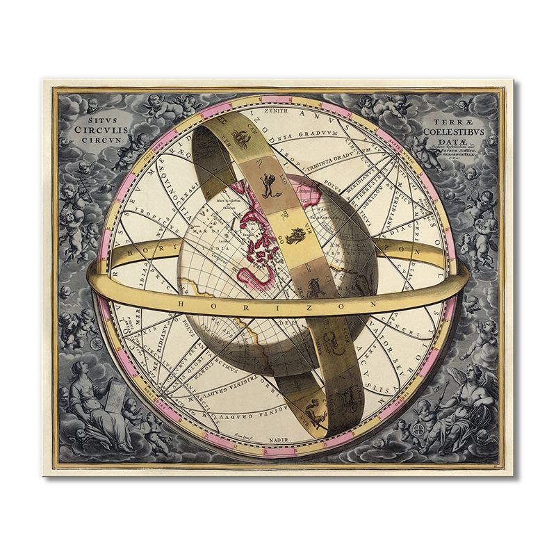 

Винтажная карта Artel «Круг Ситуса Терра Коул Стиббс Дата» 120x120 см