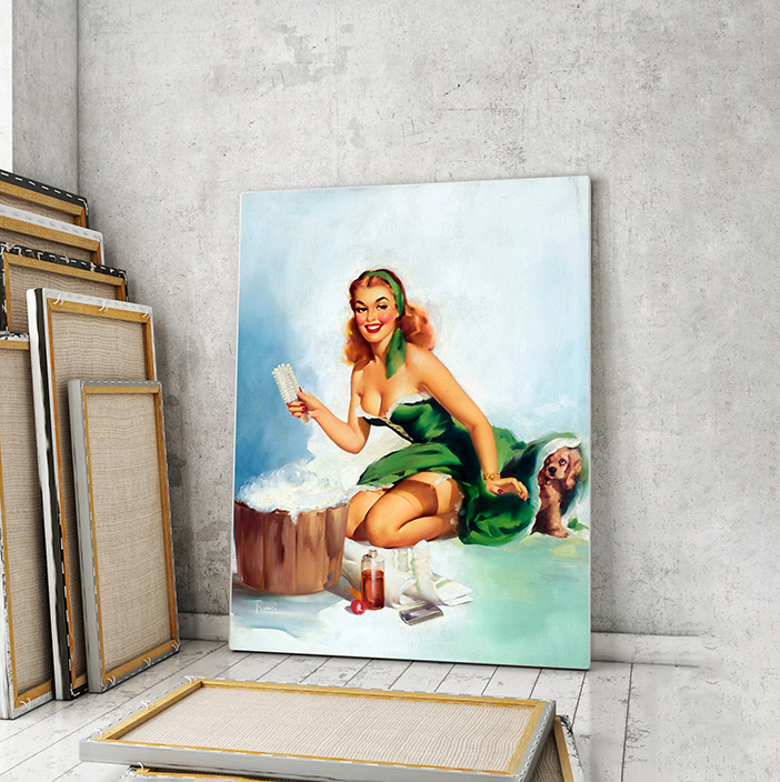 

Модульная картина Artel «Девушка купает собаку. Эдвард Рунчи» 105x70 см