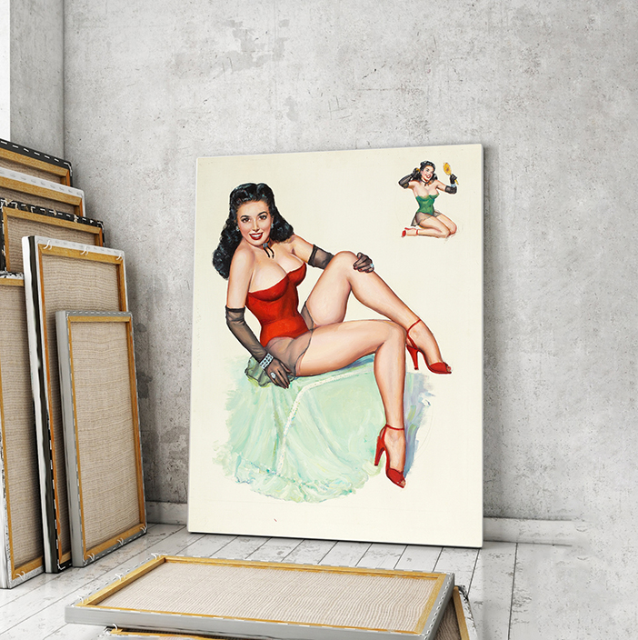 

Модульная картина Artel «Пинап в красном. Джерри Томпсон» 90x60 см