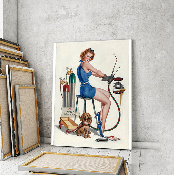 

Модульная картина Artel «Девушка сварщица. Воан Олден Басс» 60х40 см