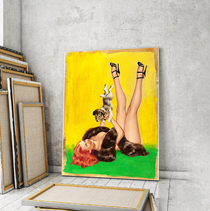 

Модульная картина Artel «Щенячья любовь, 1949 - 1951 гг. Питер Дрибен» 60х40 см