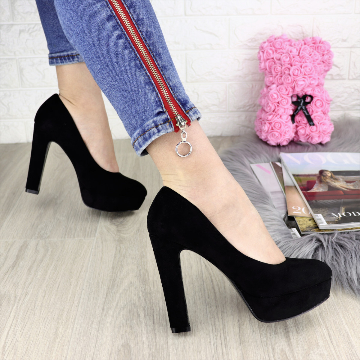 

Туфли женские на каблуке Fashion Chicago 1179 40 размер 25,5 см Черный