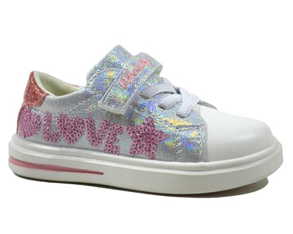 

Кросівки WeeSTEP арт.3351-W, love, білий-срібло, 24р