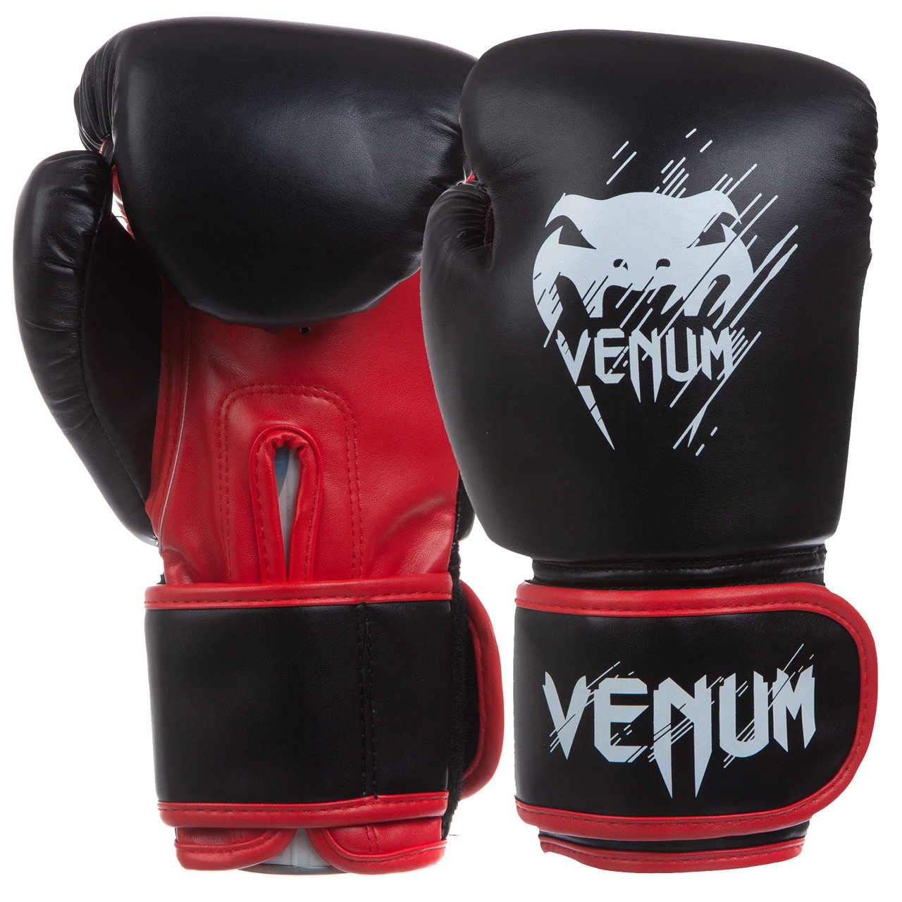 

Перчатки для бокса и единоборств VENUM Heroe PU 0869 Black-Red-White 8 унций