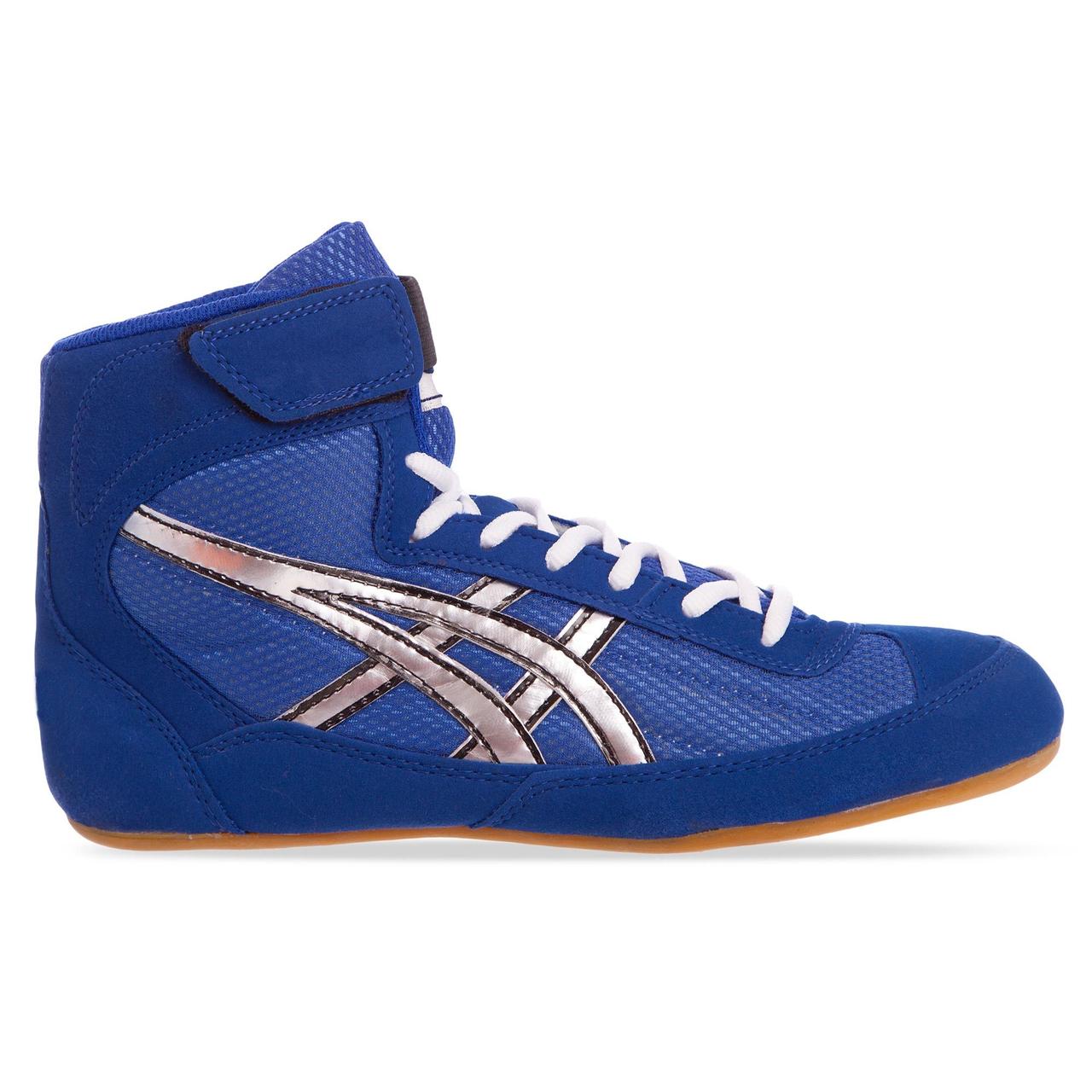 

Борцовки замшевые Asics Champ Heroe 7248 размер 36 Blue-Silver-White