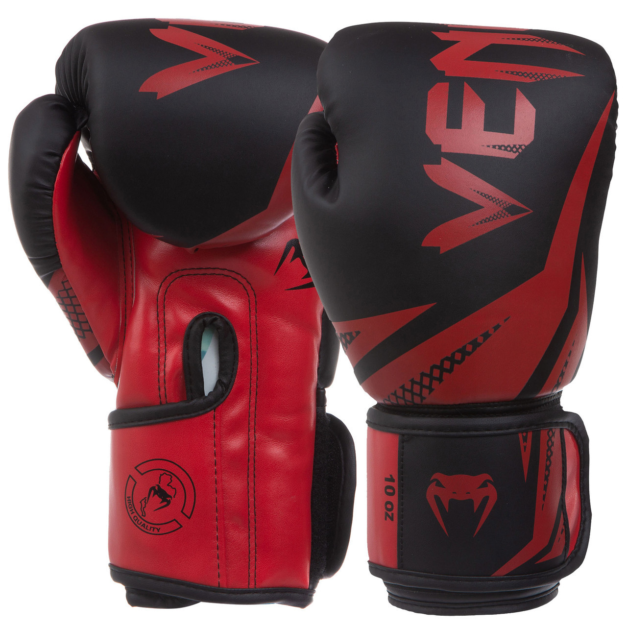 

Перчатки для бокса и единоборств VENUM Challenger 3.0 Heroe PU 0866 Black-Red 10 унций