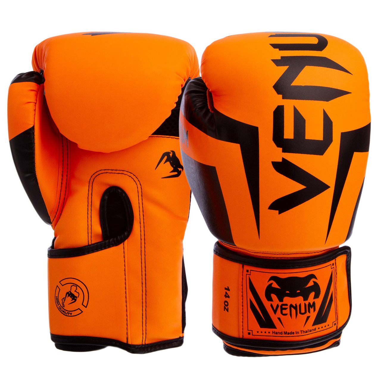 

Перчатки для бокса и единоборств Venum CHALLENGER Heroe PU 5698 Orange-Black 10 унций
