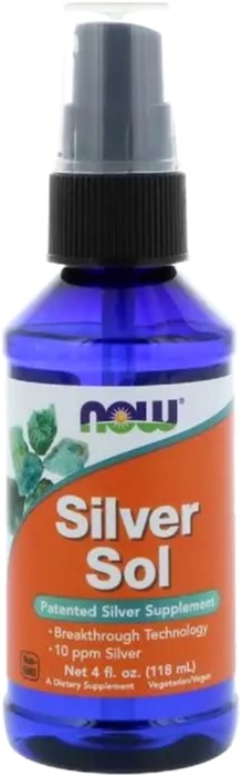 

Коллоидное Серебро, Now Foods Silver Sol, 4 жидких унций (119 мл) (733739014078)