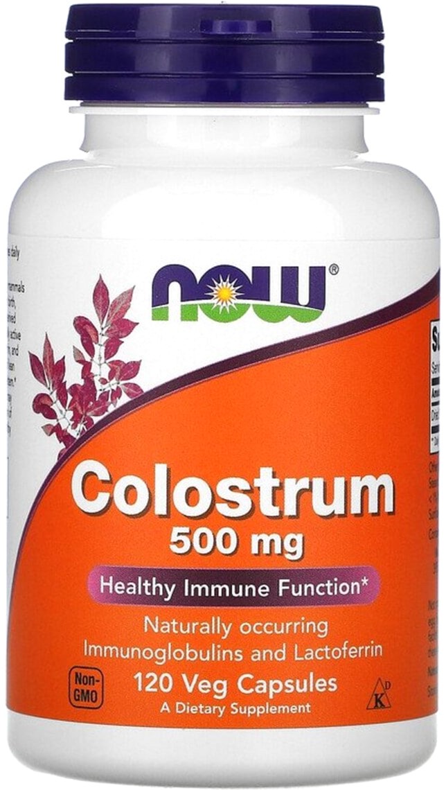 

Молозиво, 500 мг, Colostrum, Now Foods 120 вегетарианских капсул (733739032164)
