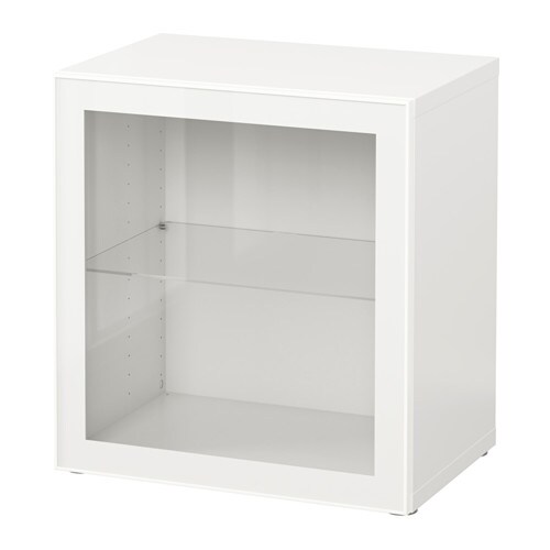 

Стеллаж со стеклянн дверью IKEA БЕСТО белый 390.477.99