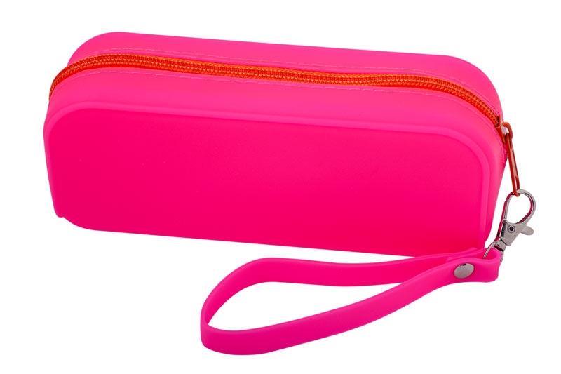 

Пенал Монохром Zibi 1 отделение силикон Розовый