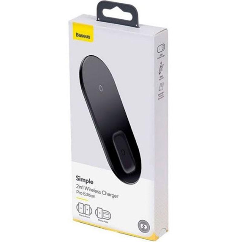 

Беспроводное ЗУ Baseus Simple 2in1 Pro Edition (WXJK-C01) Black (Phone + Pods)