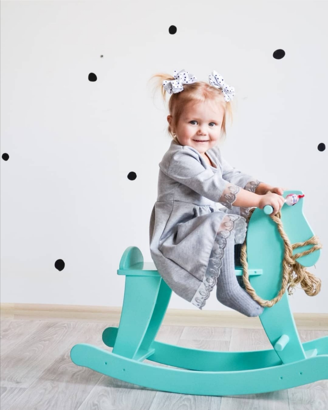 

Деревянные качели Infancy Лошадь мята