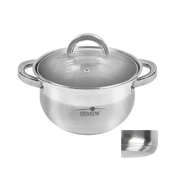 

Кастрюля с крышкой Stenson Belly 4,7 л MH-2722