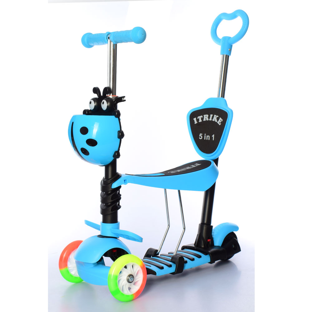 

Самокат Scooter JR 3-026-C-BL MAXI 5в1 синій
