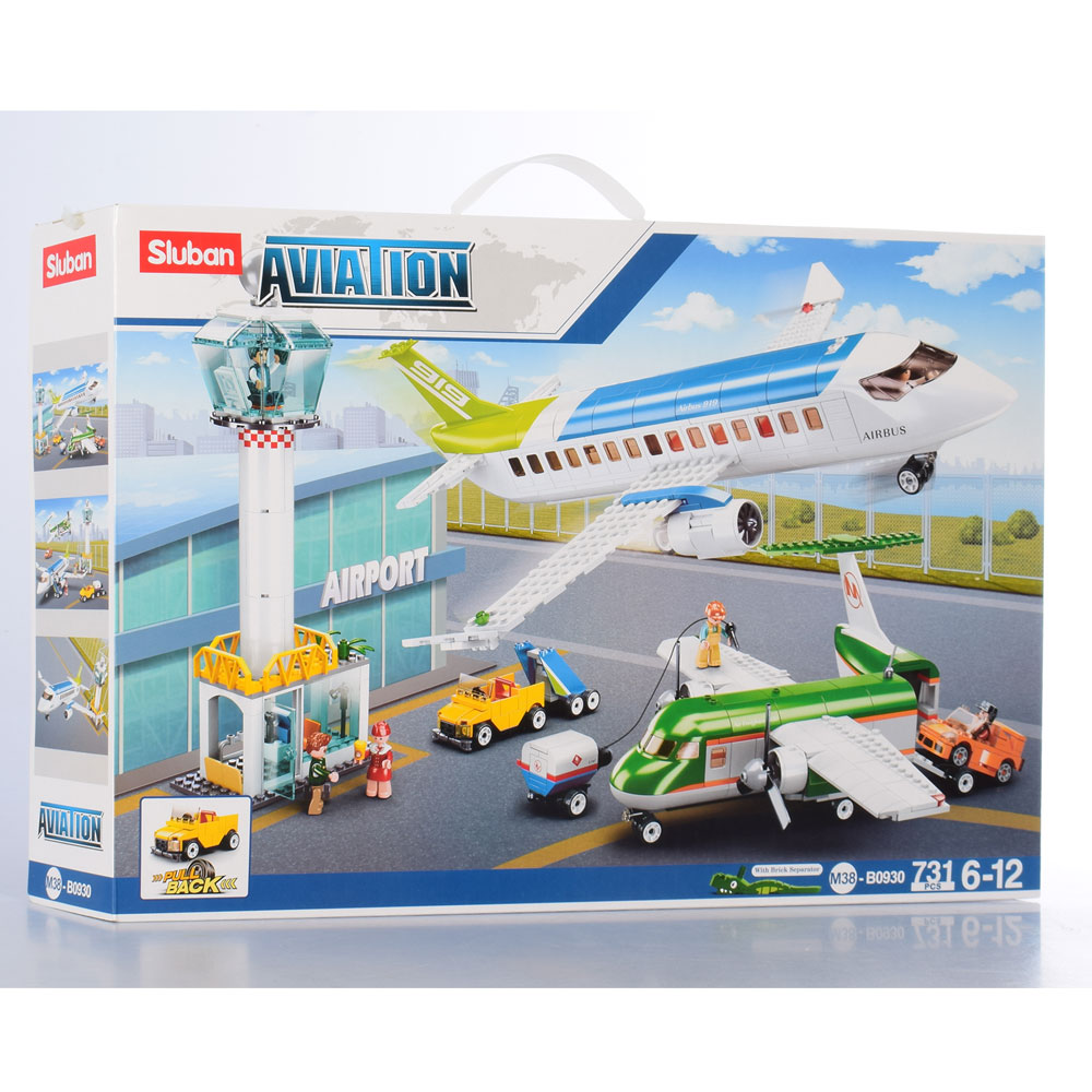 

Конструктор SLUBAN M38-B0930 "Aviation": Аэропорт, 731 деталь