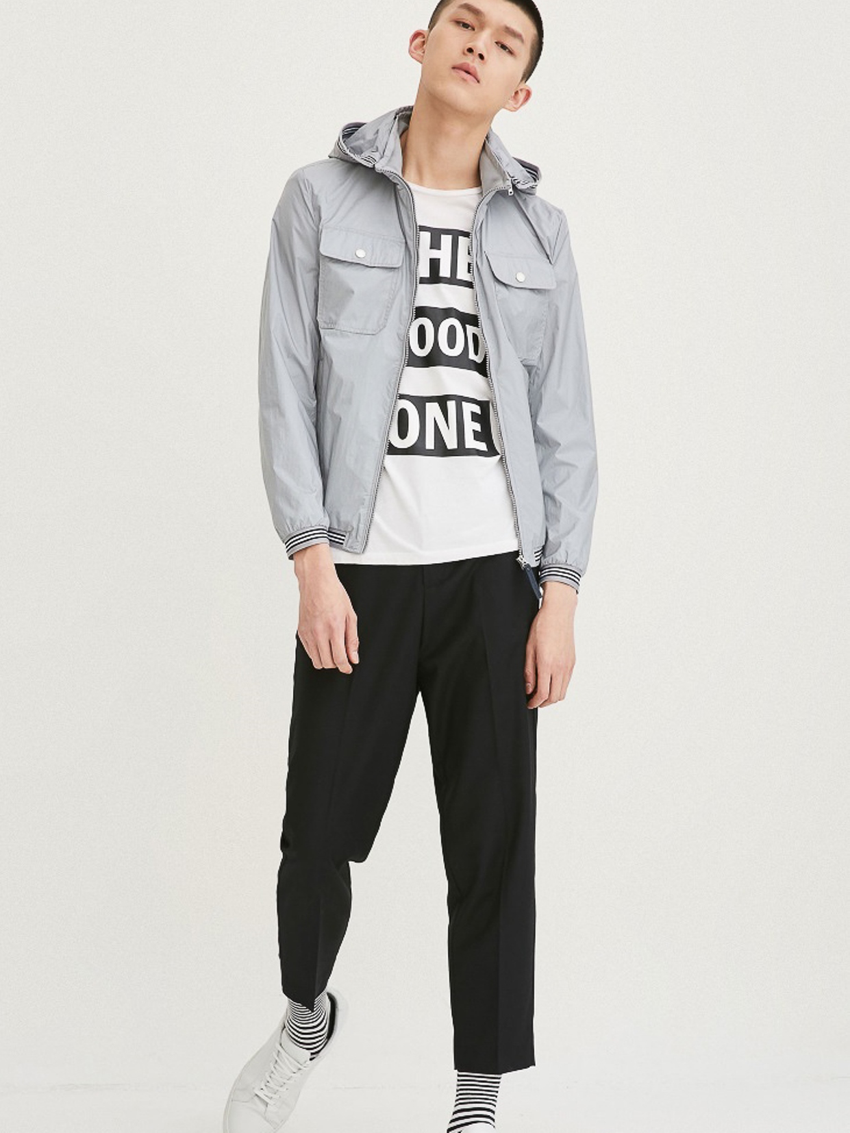 

Ветровка с накладными карманами Jack & Jones 217121517  Серый, Ветровка с накладными карманами Jack & Jones 217121517 L Серый
