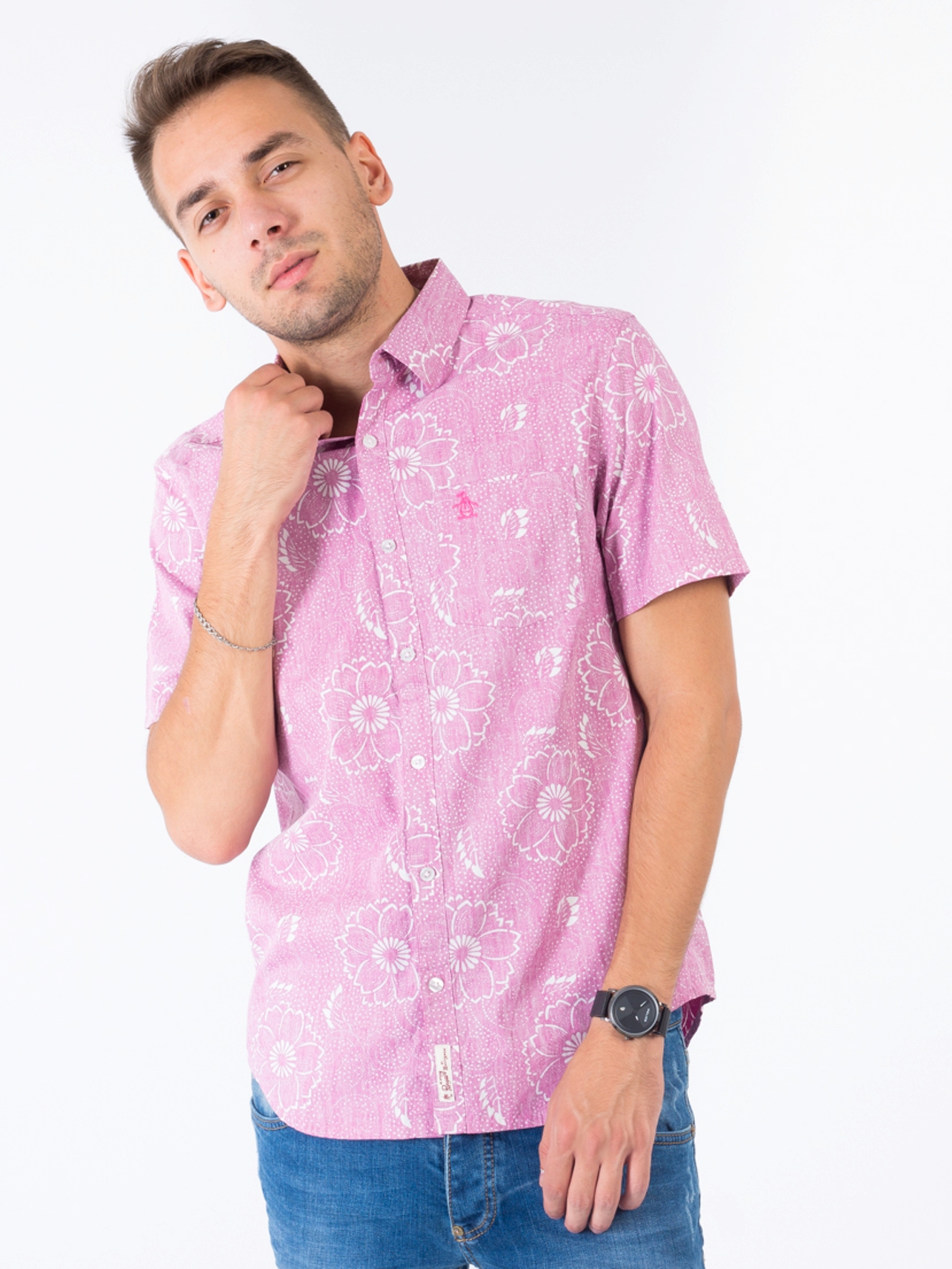 

Рубашка Original Penguin AM010417-2  Розовый, Рубашка Original Penguin AM010417-2 L Розовый
