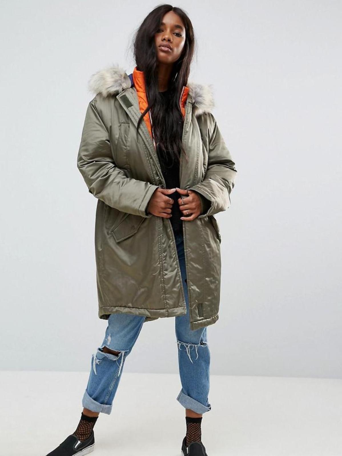 

Парка ASOS AS/NA040220-1 M Зеленый