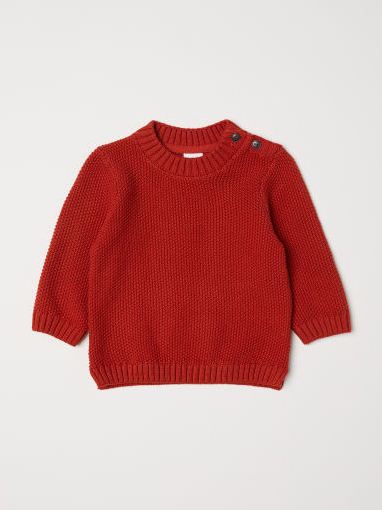 

Вязаный джемпер H&M 0624672 68 cm Коралловый