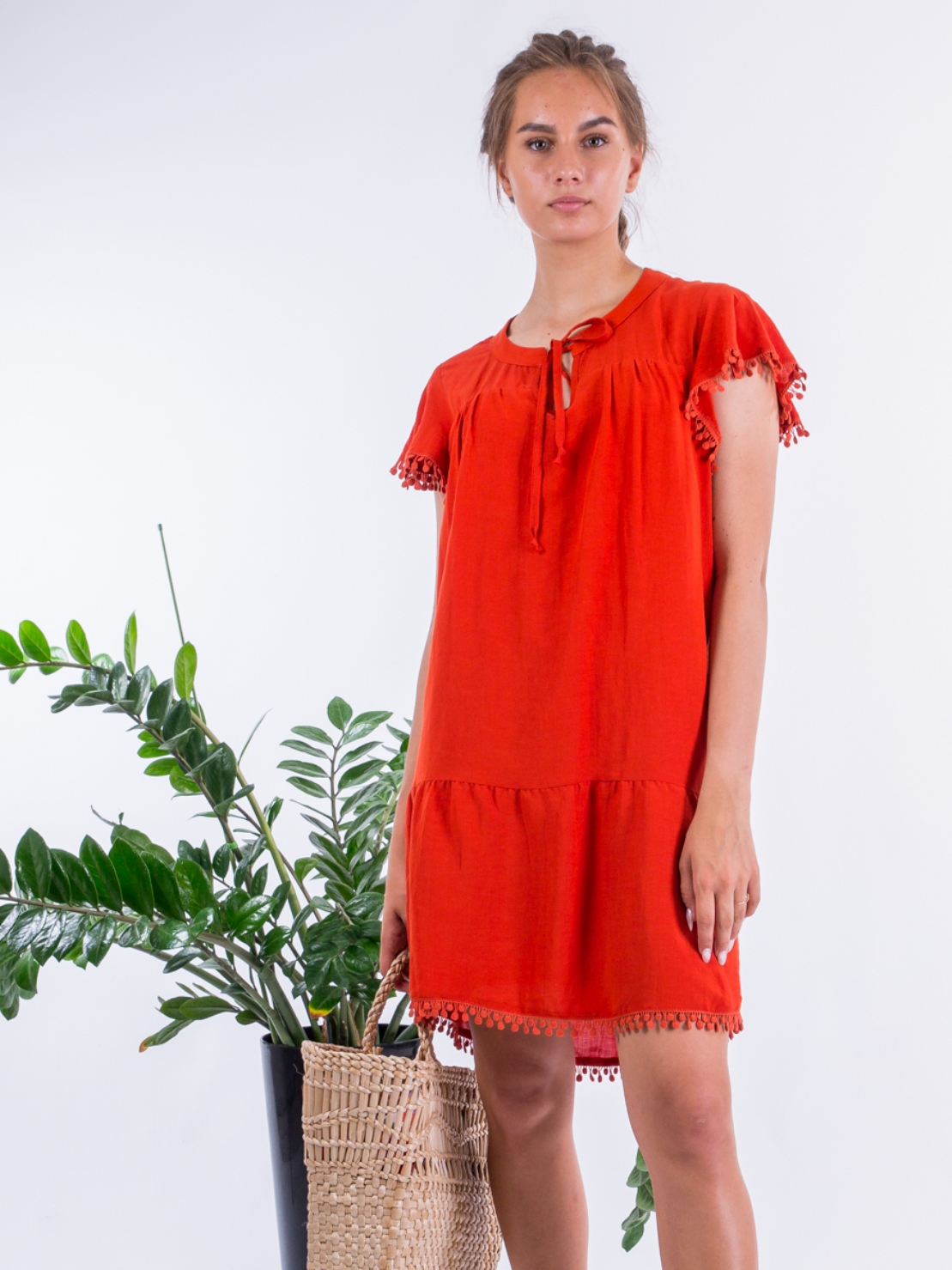 

Платье из льна Sarah Chole 329750CA7995 L Оранжевый
