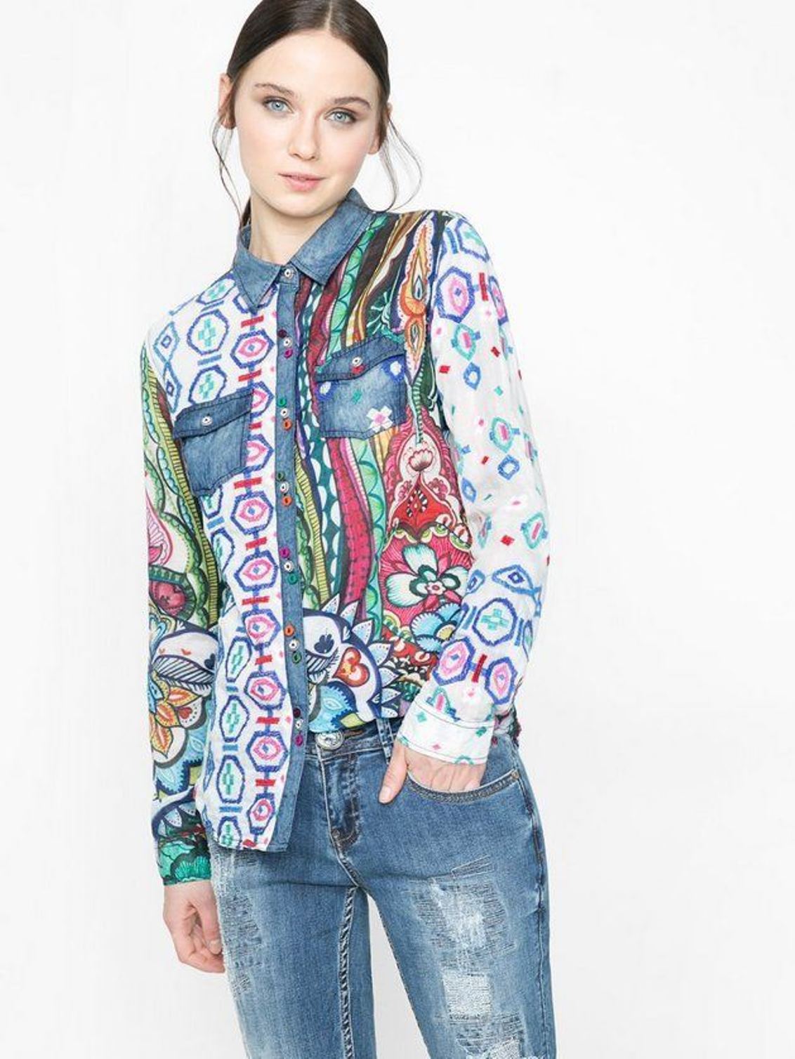 

Рубашка Desigual 61C22B4  Мультиколор, Рубашка Desigual 61C22B4 S Мультиколор
