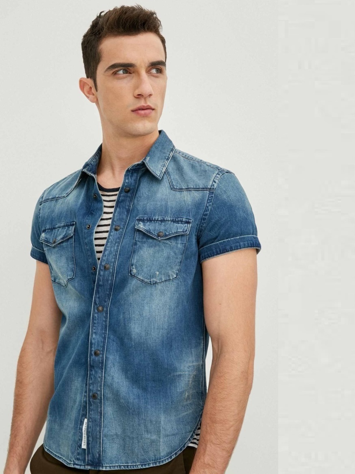 

Рубашка Jack & Jones 217204501  Синий, Рубашка Jack & Jones 217204501 M Синий