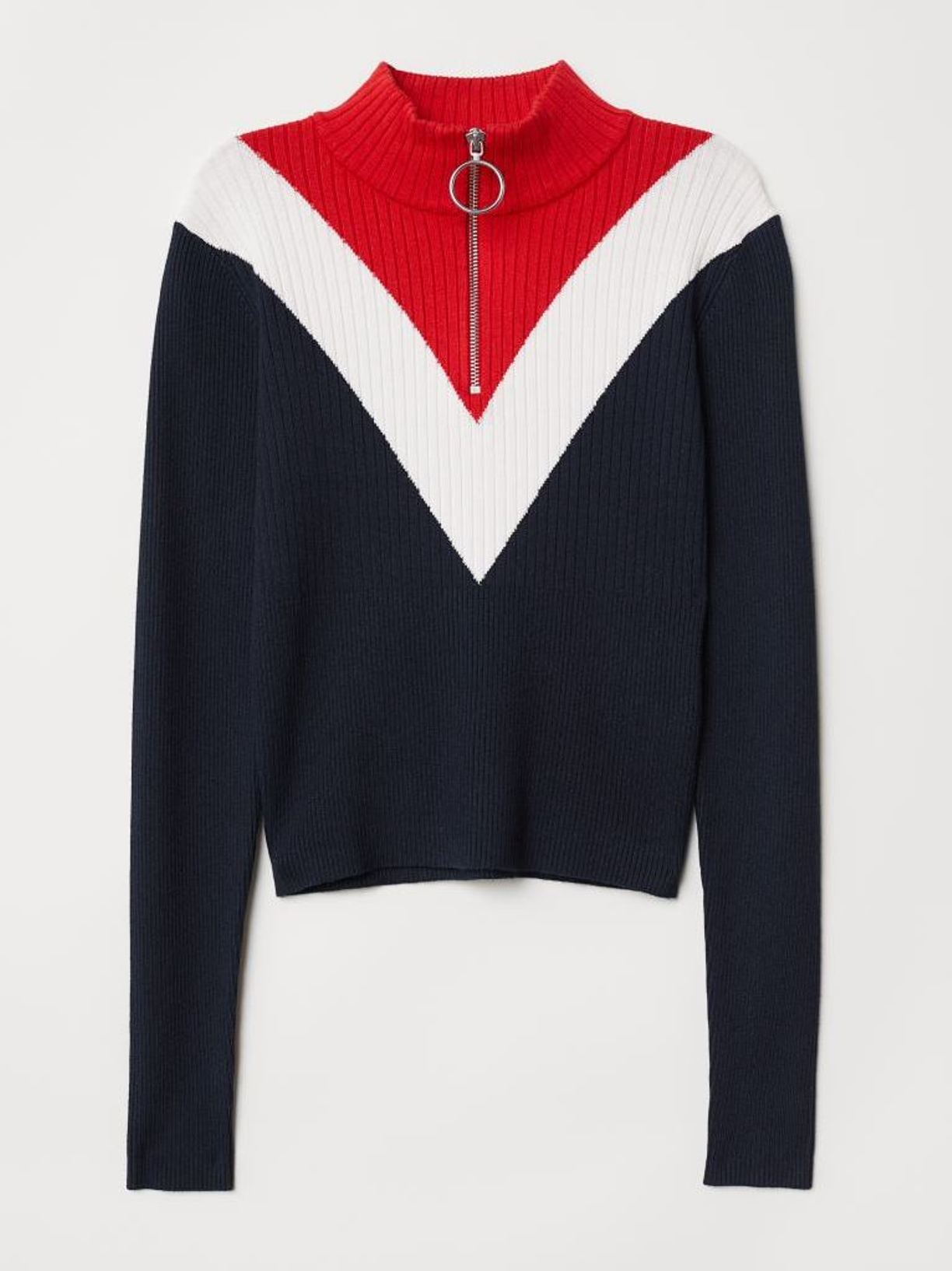 

Свитер с молнией H&M 0551336  Синий, Свитер с молнией H&M 0551336 S Синий
