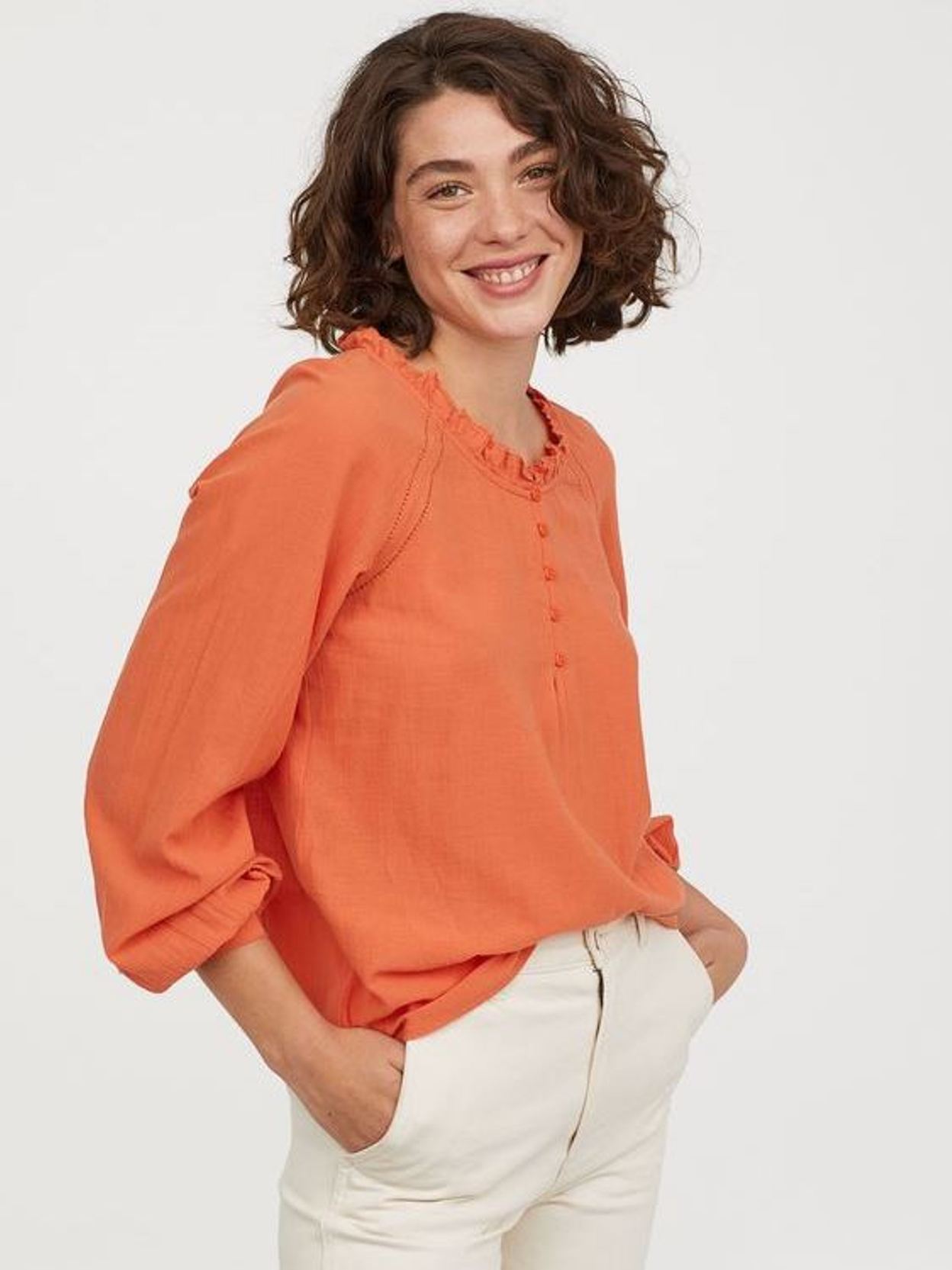 

Блуза H&M 0678992 2XL Оранжевый