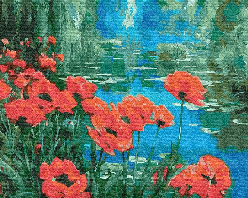 

Картина по номерам Идейка Маки у пруда 40 x 50 см В коробке (КН2056) (4820143949907)