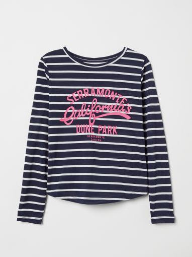 

Лонгслив в полоску H&M 0682738 158 cm (59679158cm) Полоска