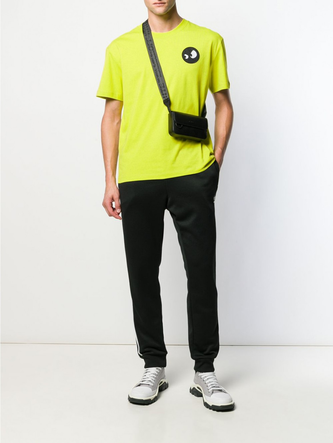 

Футболка с логотипом Monster Alexander McQueen 291571RNH367304 S Желтый