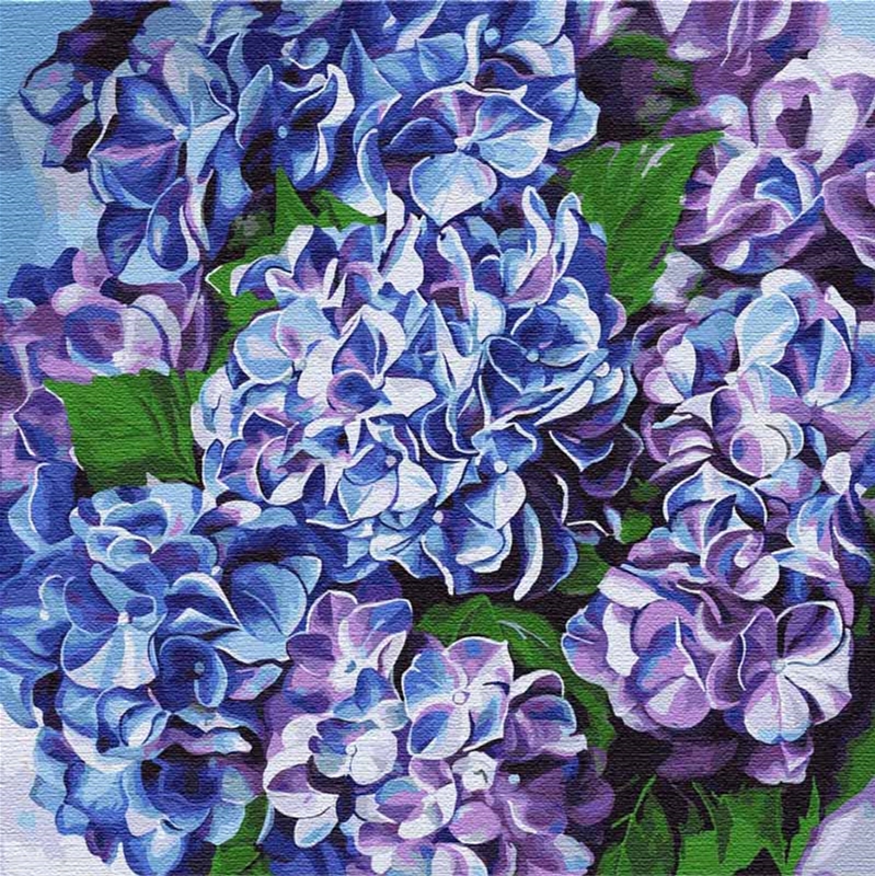 

Картина по номерам Идейка Яркая гортензия 40 x 40 см (КНО2079) (4823104300250)