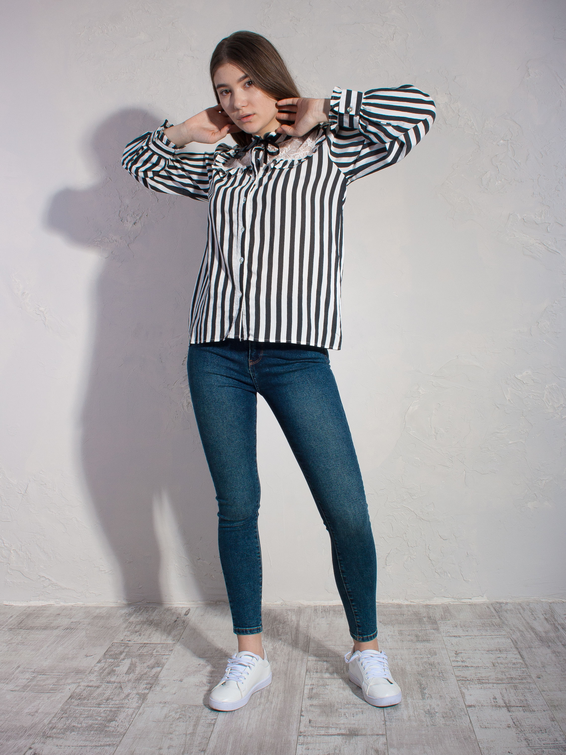 

Рубашка BEBE PLUS 23628  Полоска, Рубашка BEBE PLUS 23628 S Полоска