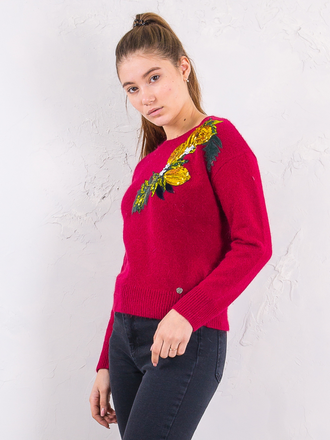 

Свитер ангоровый Sarah Chole 3751SM5882  Бордовый, Свитер ангоровый Sarah Chole 3751SM5882 XS Бордовый
