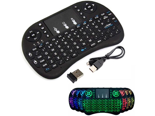 

Беспроводная мини клавиатура OEM + тачпад Rii mini i8 c RGB-подсветкой и АКБ (115977)