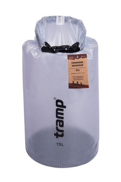

Гермомешок прозрачный Tramp PVC Coated Tarpaulin 15л (TRA-197)