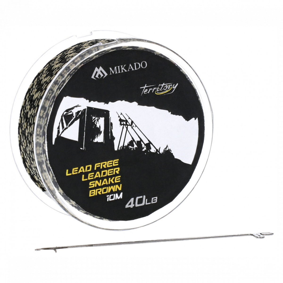 

Поводковый материал Mikado Lead Free Leader 10m 40lbs + игла серо-черный (AMC-LFL40DC)