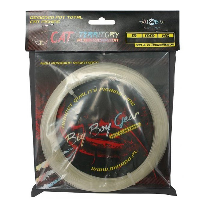 

Флюорокарбон Mikado Fluorocarbon Cat Territory 30m 0.75mm 37kg прозрачный (ZFCT-075)