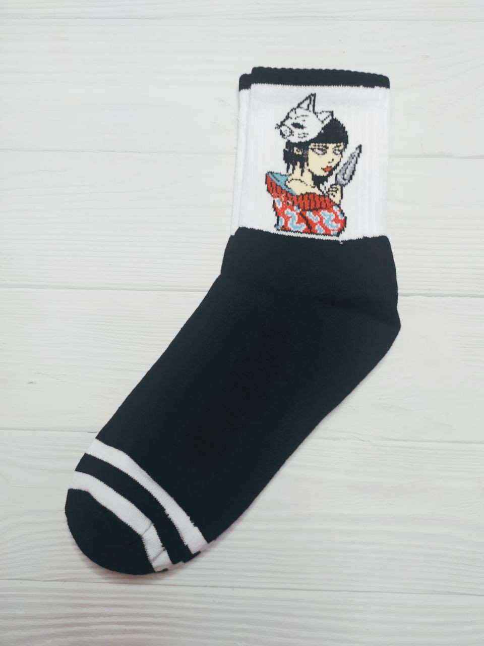 

Носки Rock Store черные с принтом Аниме Наруто черные с принтом девушка из Анабу 36-42