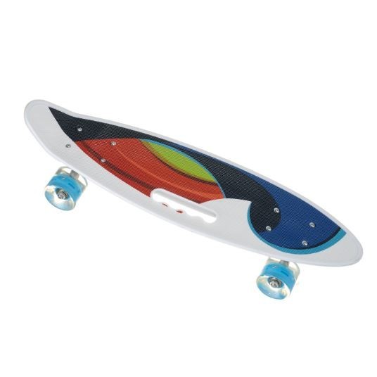 

Пенниборд (Penny Board) SL-AS(108), Дека С Ручкой, Колеса светящиеся (Разноцветный)