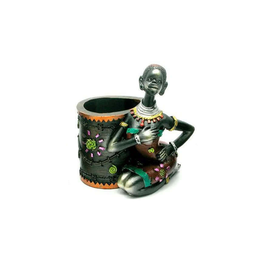 

Подставка Для Ручек "африканка С Корзиной" (12,5Х8,5Х11 См) 26992