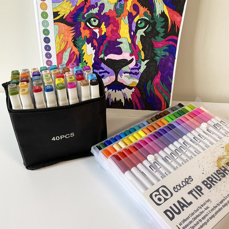 

Набор для скетчинга "Скетч-маркеры Touch Queen 40 шт." + "Линеры Dual Tip Brush Pens 60 шт." (TQ40060)