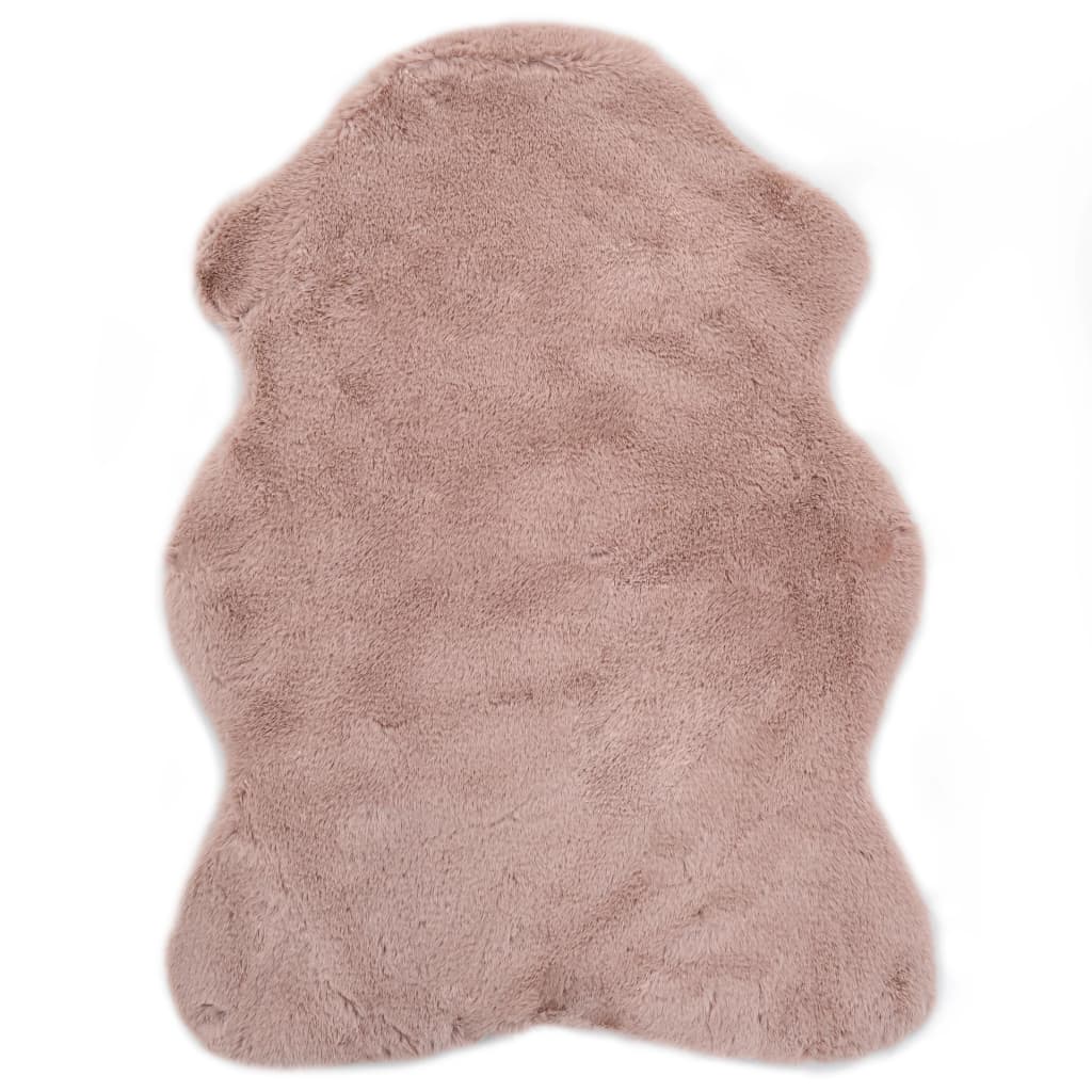 

Килим Shumee 65 x 95 см штучне хутро кролика брудно рожевий 285107