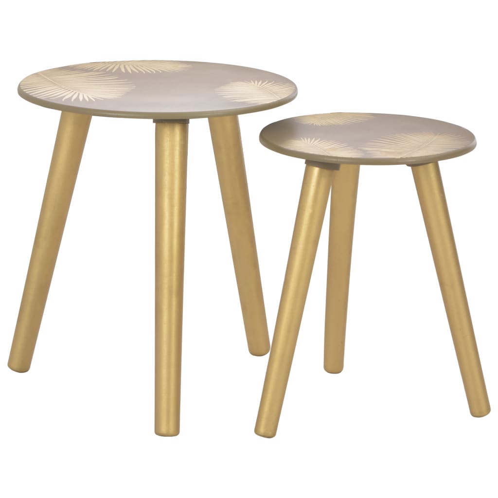 

Тумбочки Shumee 2 шт золото 40x45 см / 30x40 см МДФ 247375