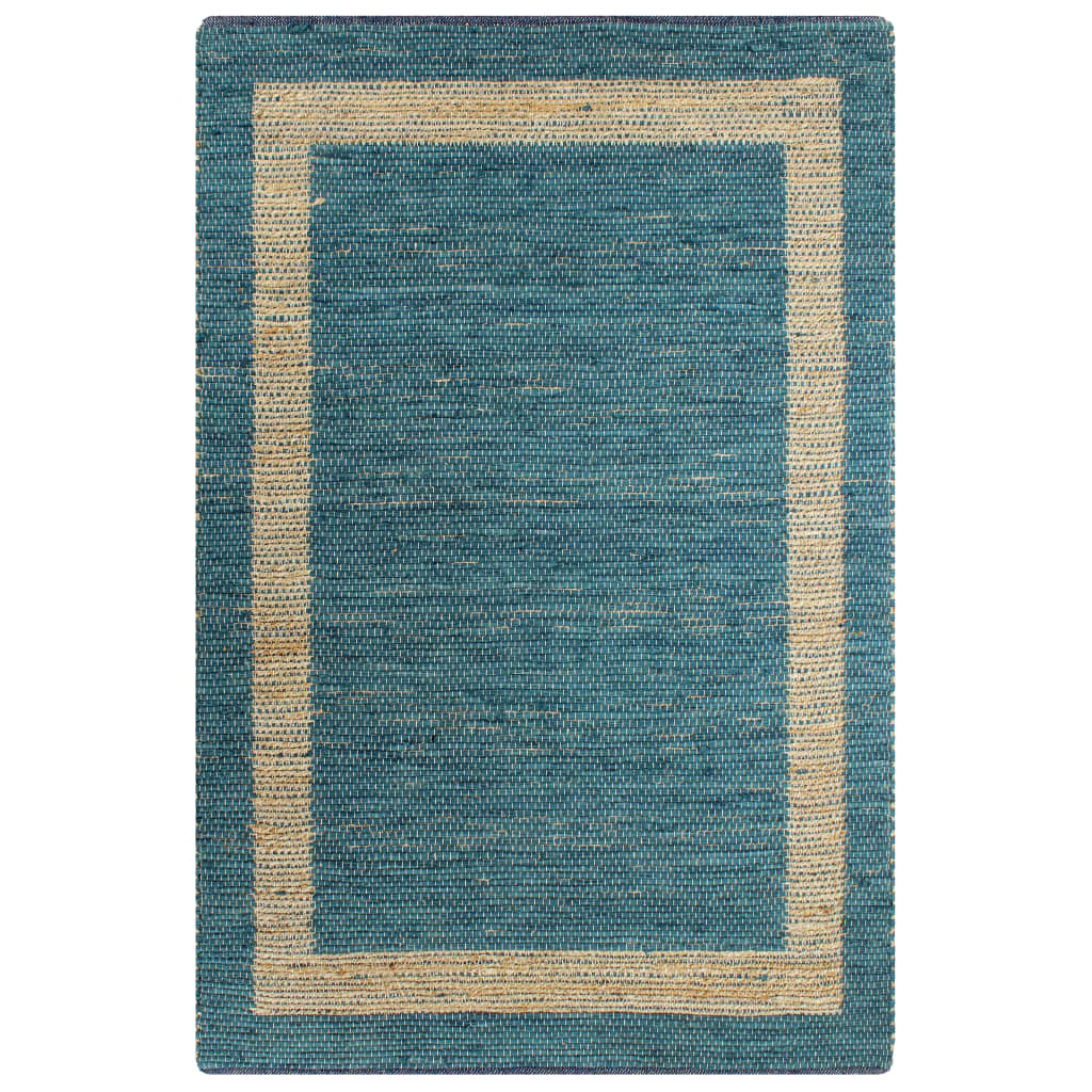 

Килим ручної роботи Shumee мішковина синій 120x180 см 133735