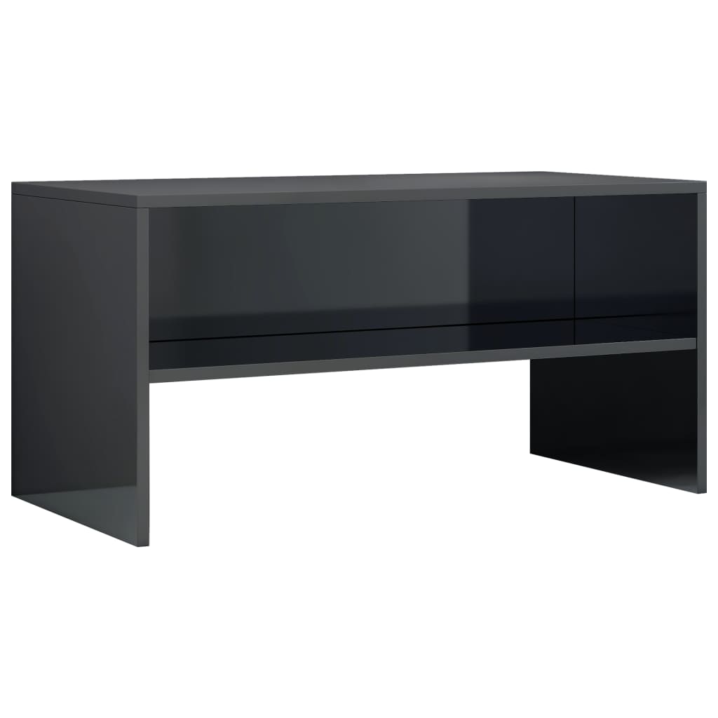 

Тумба під телевізор Shumee 80 x 40 x 40 см ДСП чорний глянець 800061